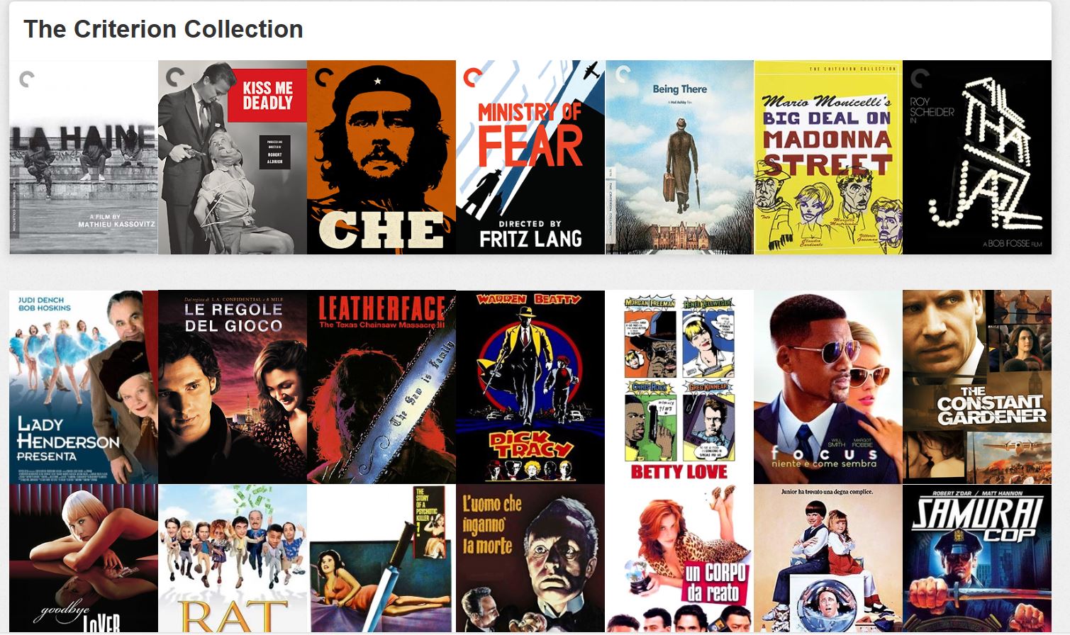 Collezione Films