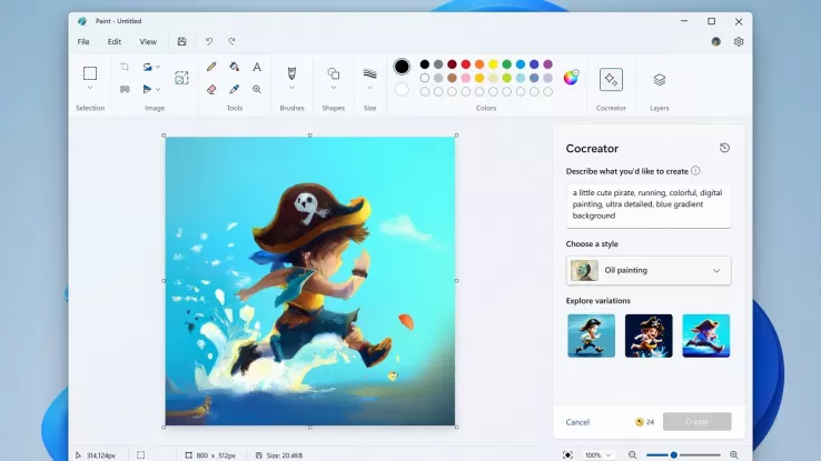 Microsoft Paint Cocreator