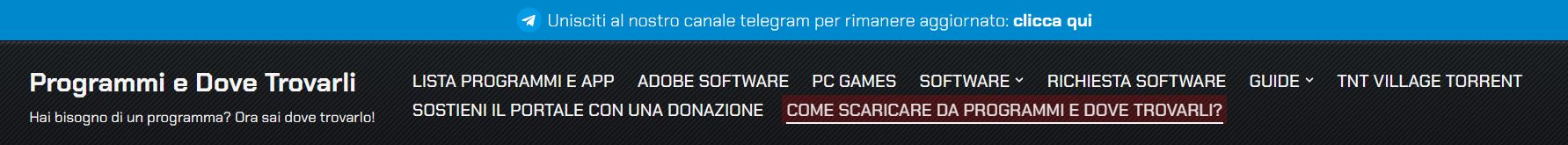 Programmi dove trovarli